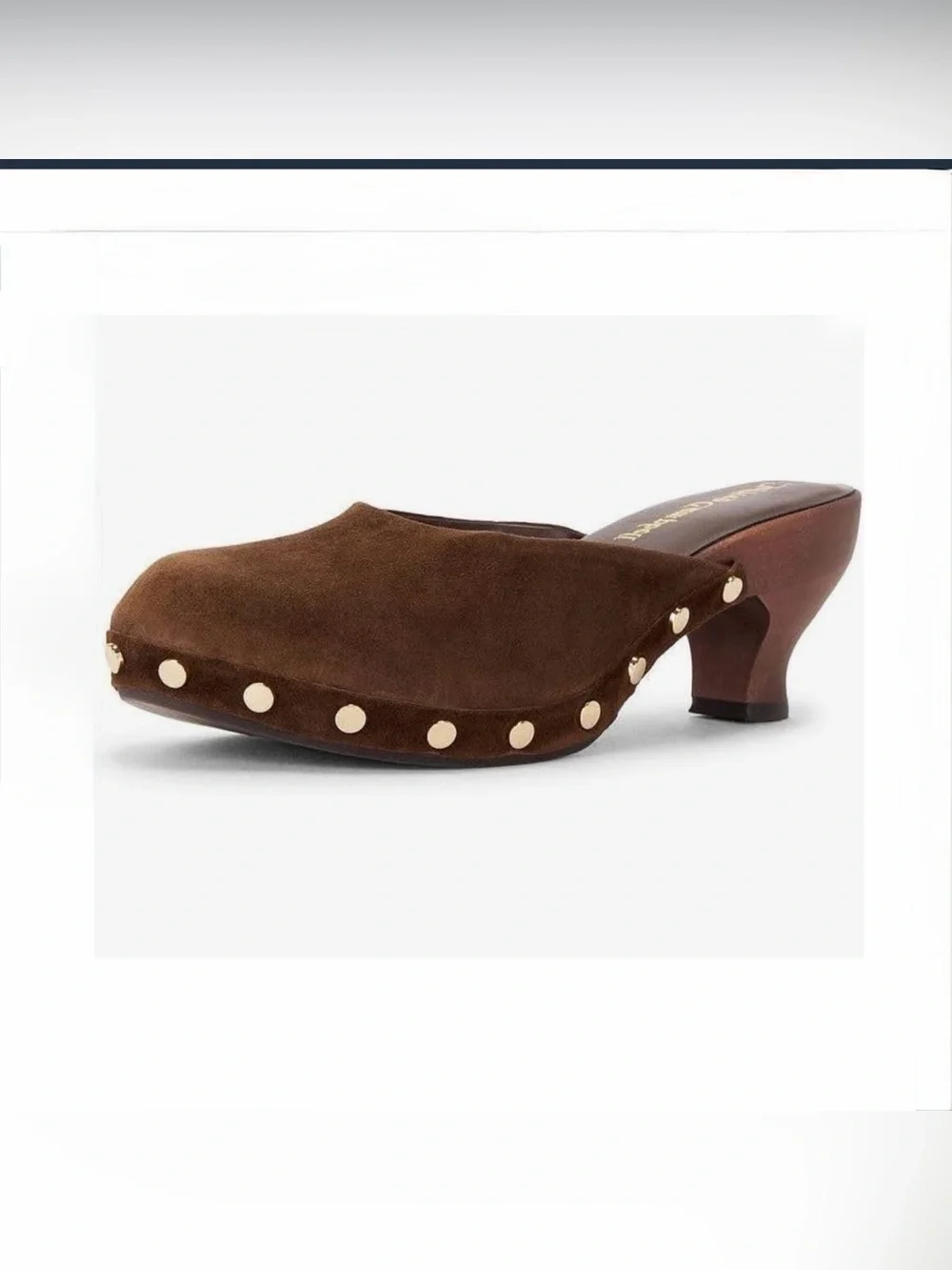 SOLD!!!! Jeffrey Campbell Brown Suede Studded Slip-On Mules - Picture 6 of 13
